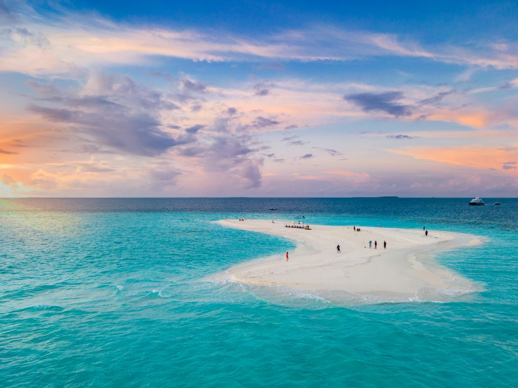 île des maldives désertique