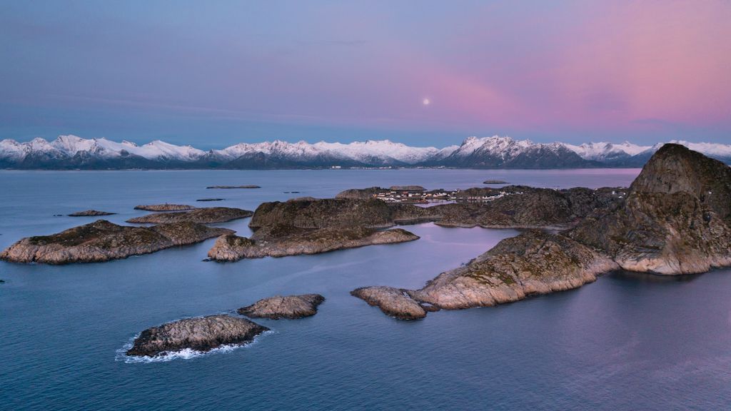 île vue du ciel