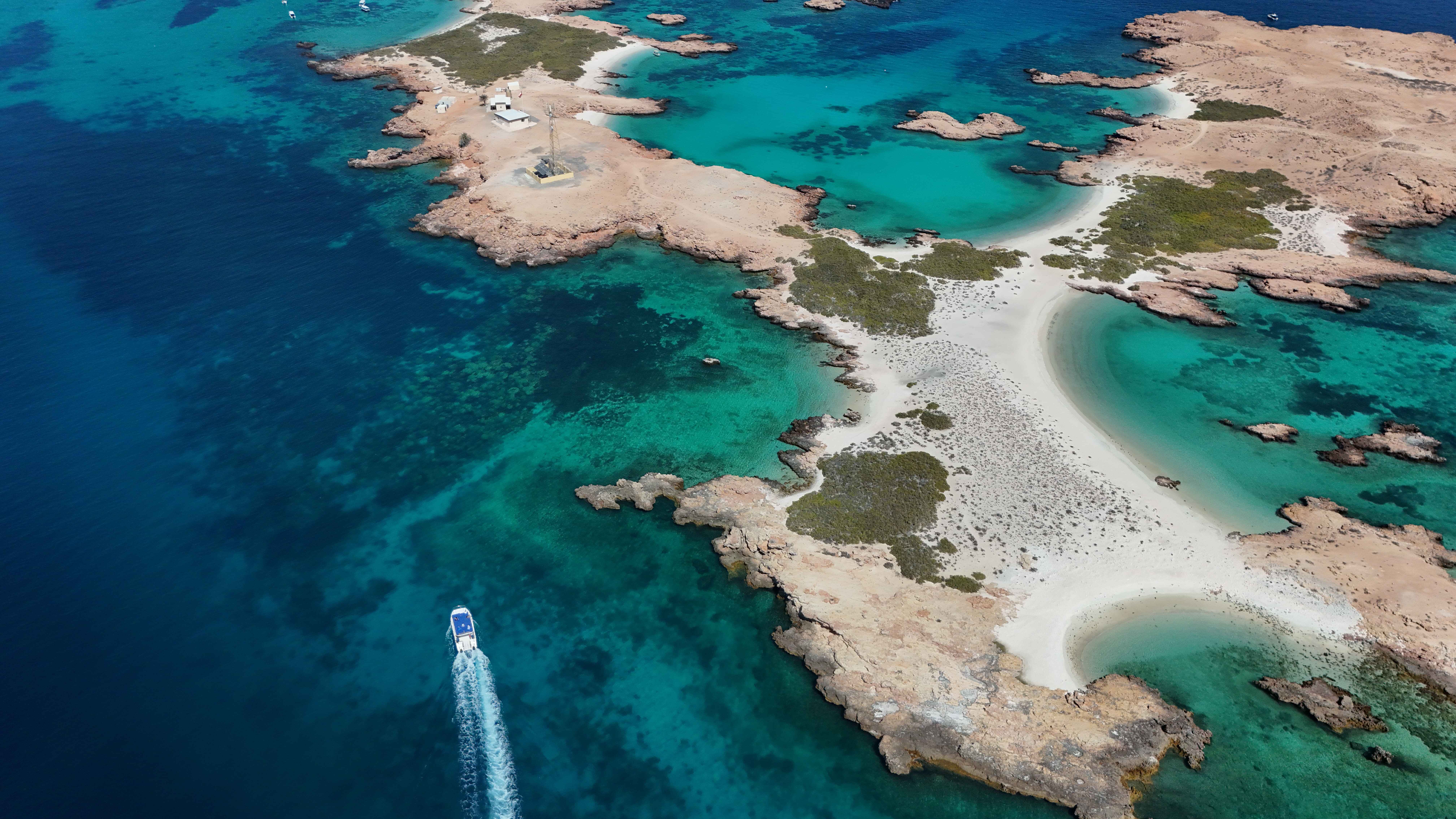 île Daymaniyat vue du ciel
