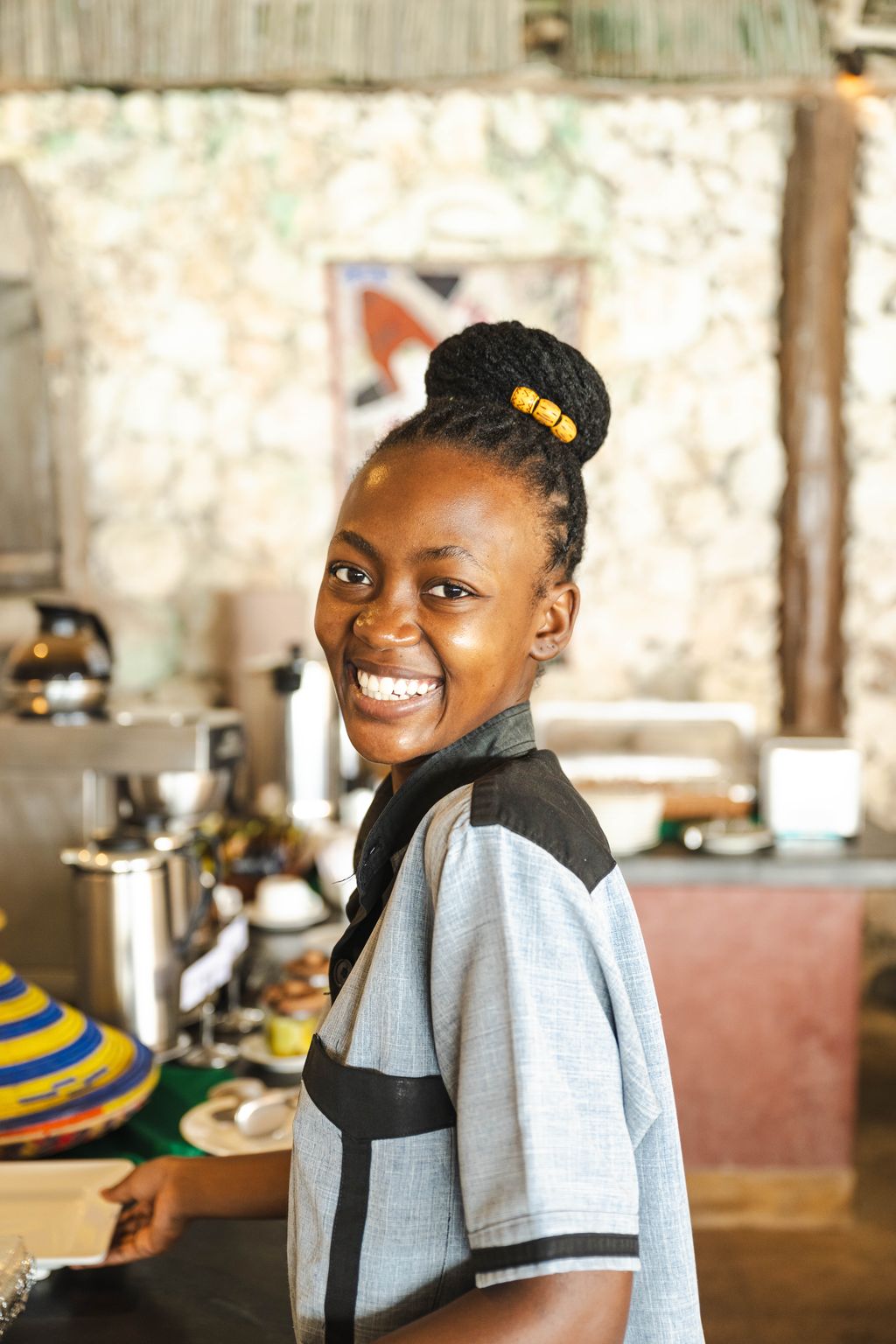 femme souriante zanzibar