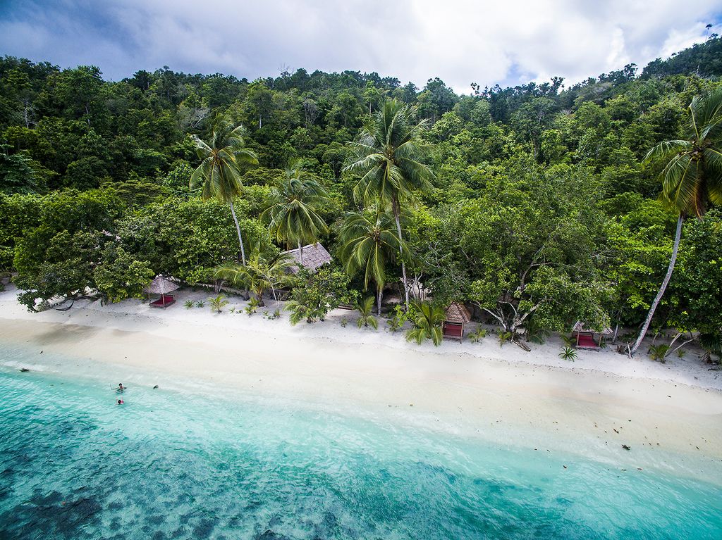 resort en pleine nature vue d'en haut