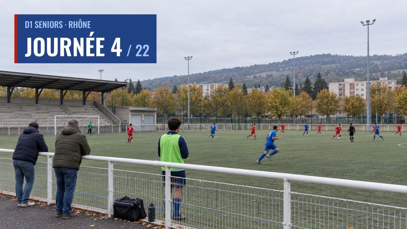D1 Rhône, J4 : Le SCOL nouveau leader, Croix-Rousse frappe fort