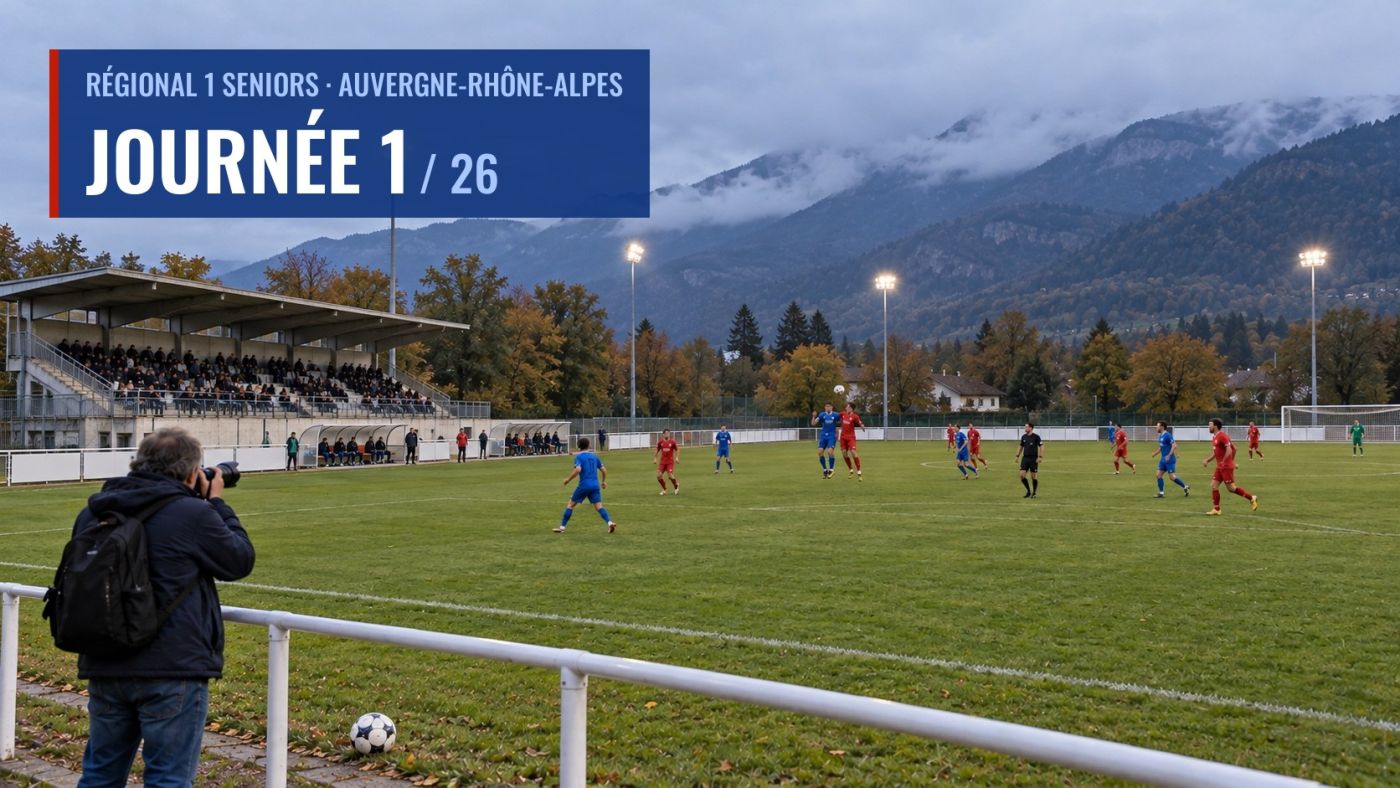 R1 Auvergne-Rhône-Alpes, J1 : Valence frappe fort, Villars en tête