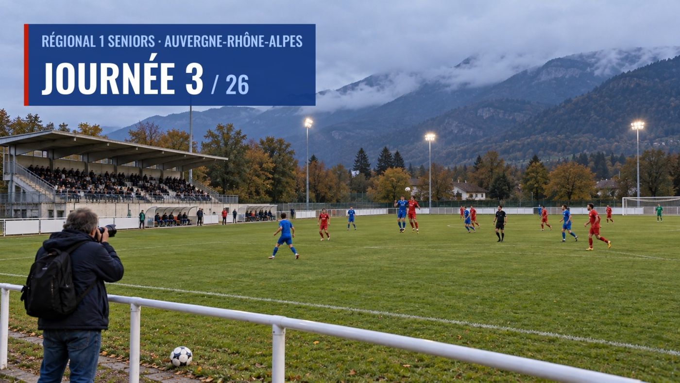 R1 Auvergne-Rhône-Alpes, J3 : Vichy nouveau leader, Valence prend la main en Poule B