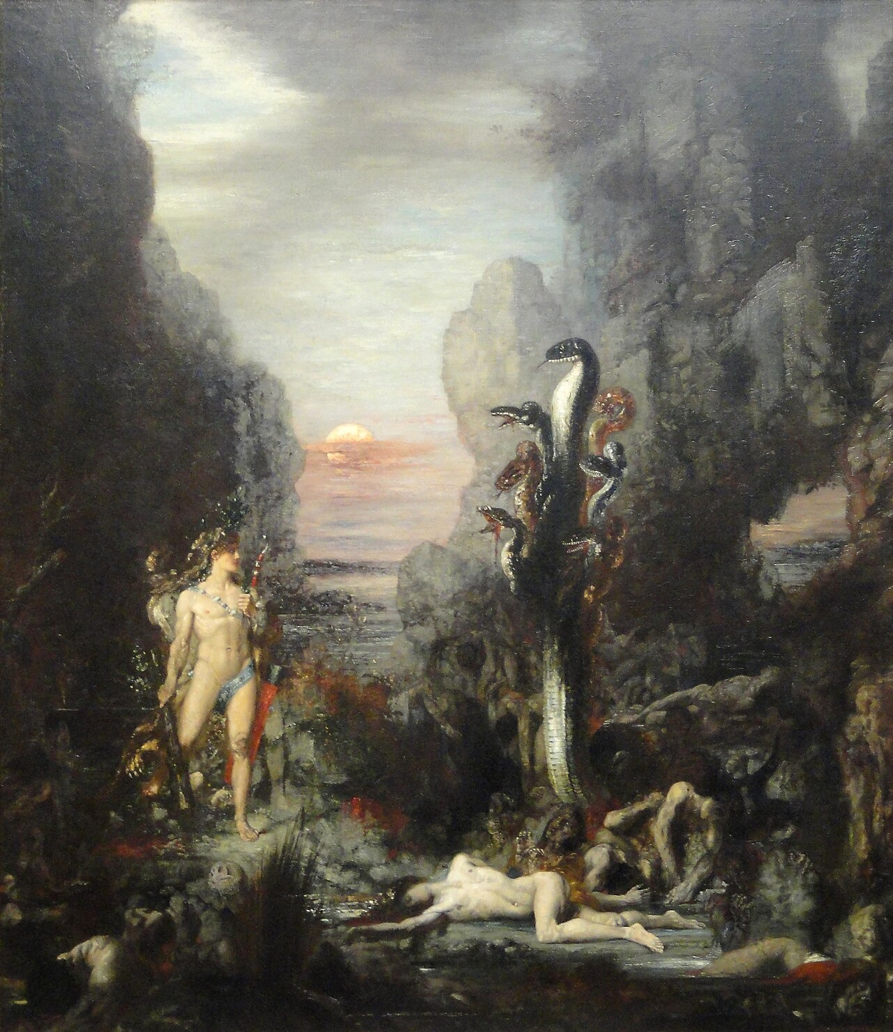 Héraclès et l'Hydre de Lerne, 1875-76, Gustave Moreau 