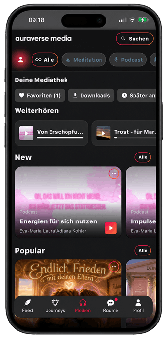 Ein Raum von innen