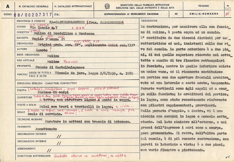 Mulino di Scodellino o Contessa