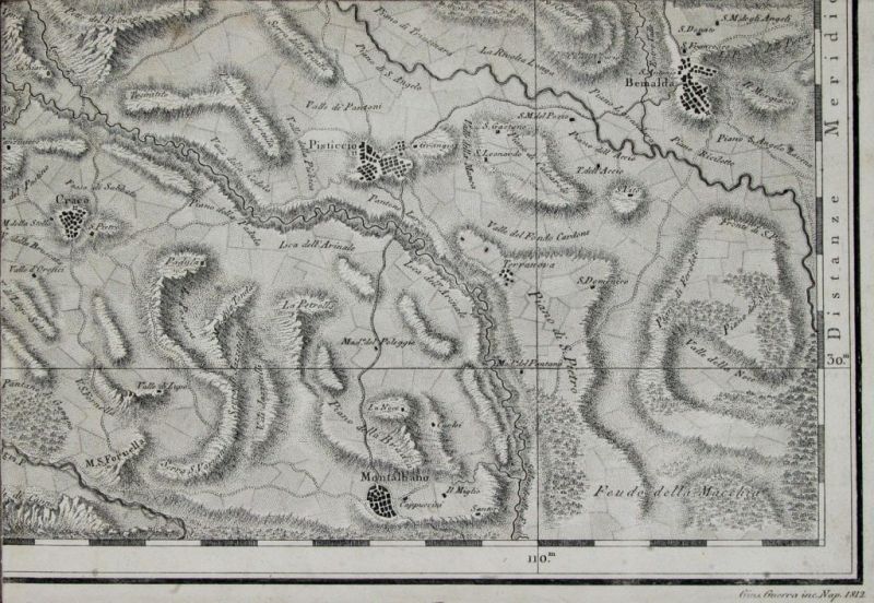 centro storico, collinare, lineare, a scacchiera, Pisticci, Pesticium