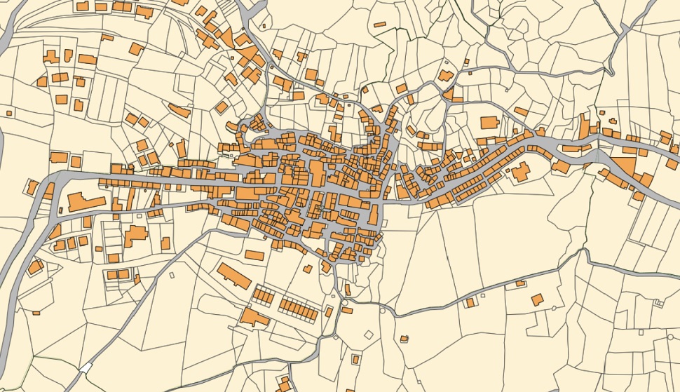 centro storico, di crinale, costiero, lineare, Falerna