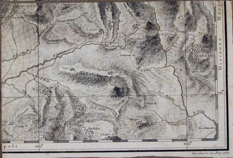 nucleo storico, di mezzacosta, collinare, difensivo, Nicastro, Neocastron , Lissania