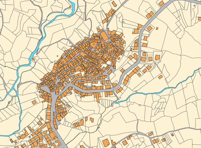 centro storico, collinare, radiale, agricolo, Palermiti, Palarmici