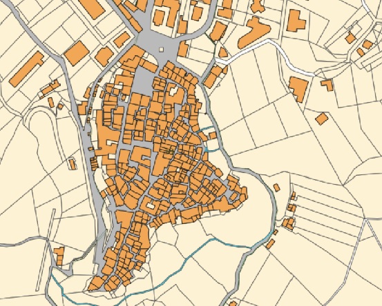 centro storico, di crinale, collinare, Sant'Agata di Esaro