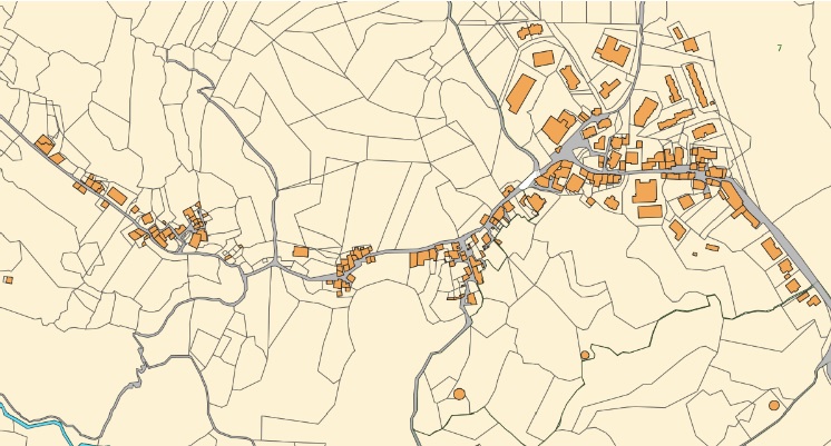 centro storico, di crinale, lineare, agricolo, Zumpano