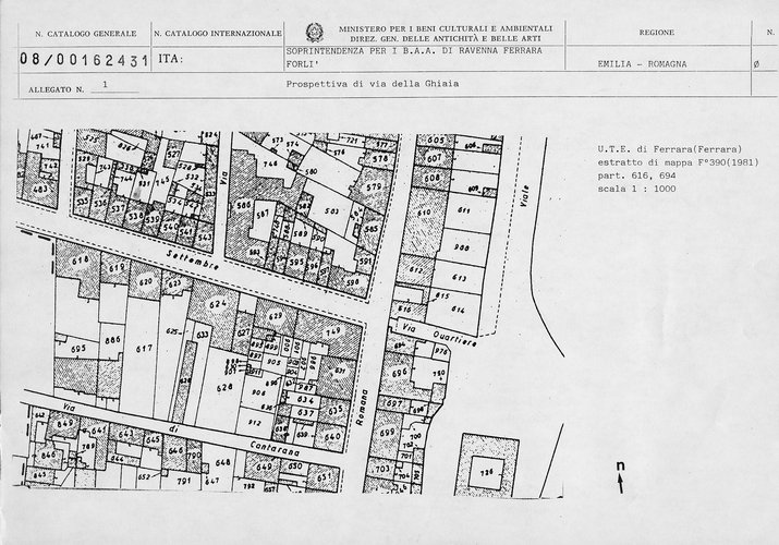 Prospettiva di Via della Ghiaia