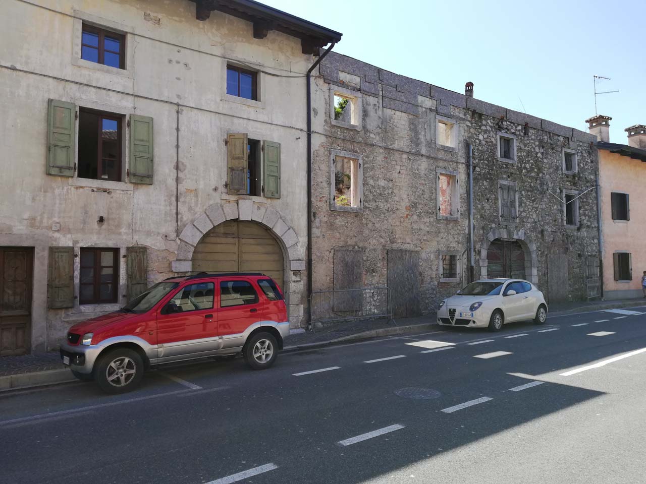 casa, rurale, in linea