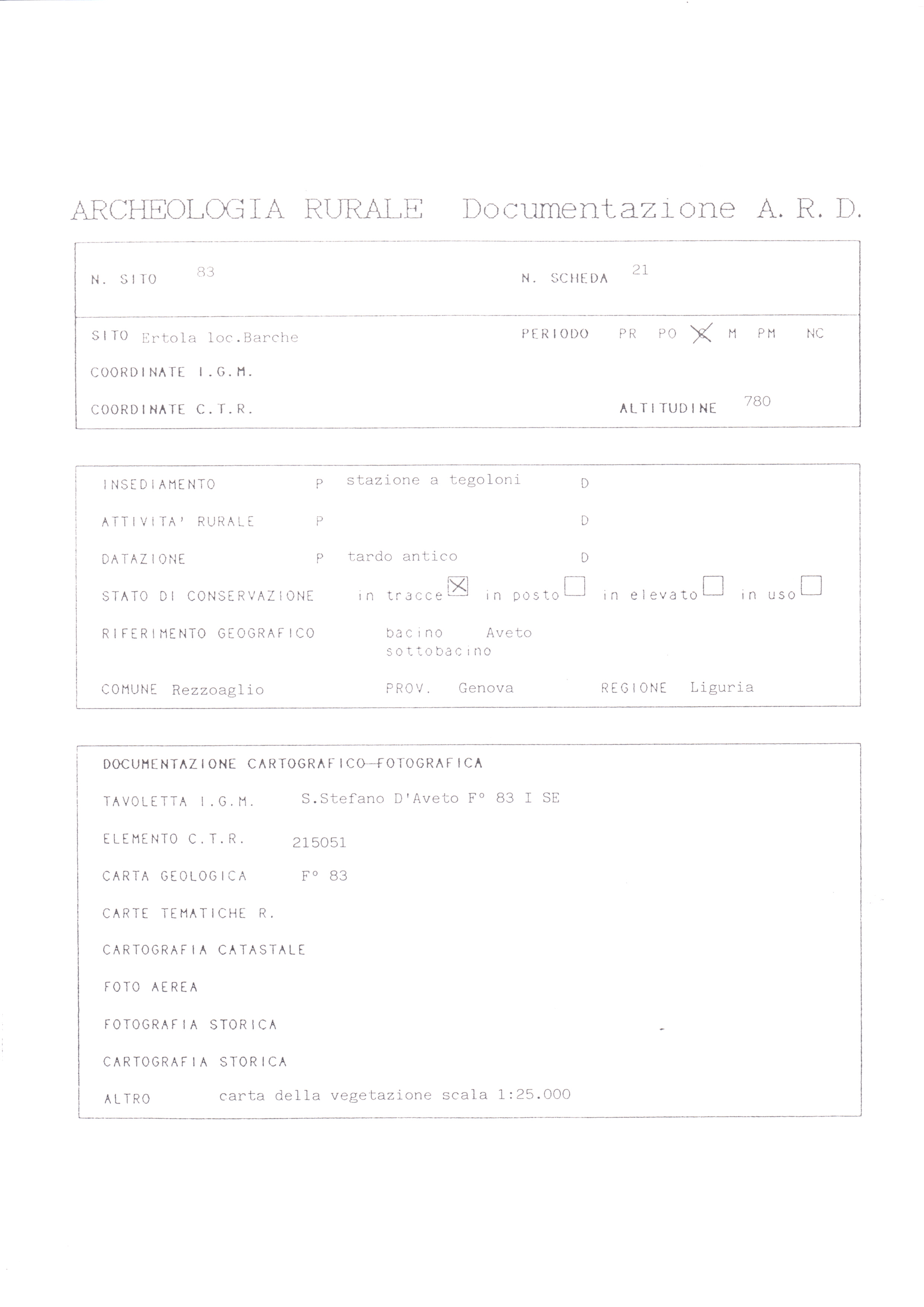 insediamento, insediamento rustico