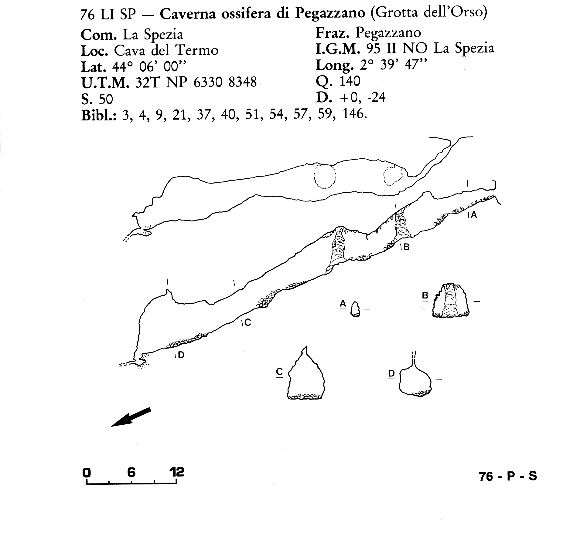 Caverna ossifera presso Pegazzano