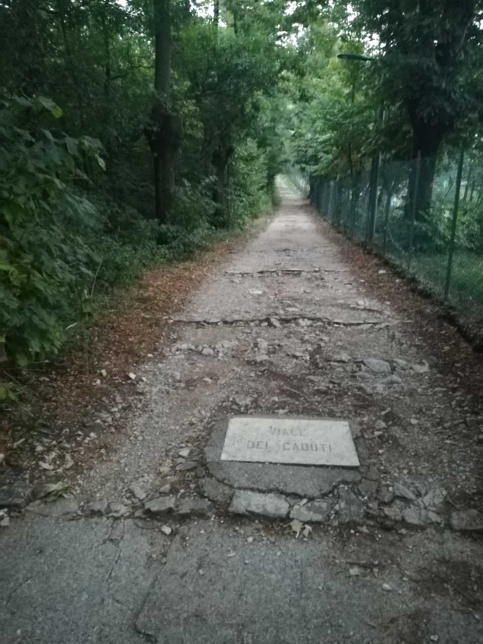 Viale dei Caduti di via Buttafuoco a Brescia
