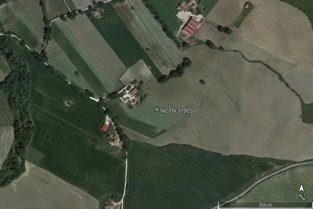 area di materiale mobile, area di frammenti fittili e materiali da costruzione