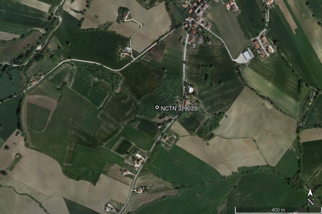 area di materiale mobile, area di frammenti fittili e materiali da costruzione