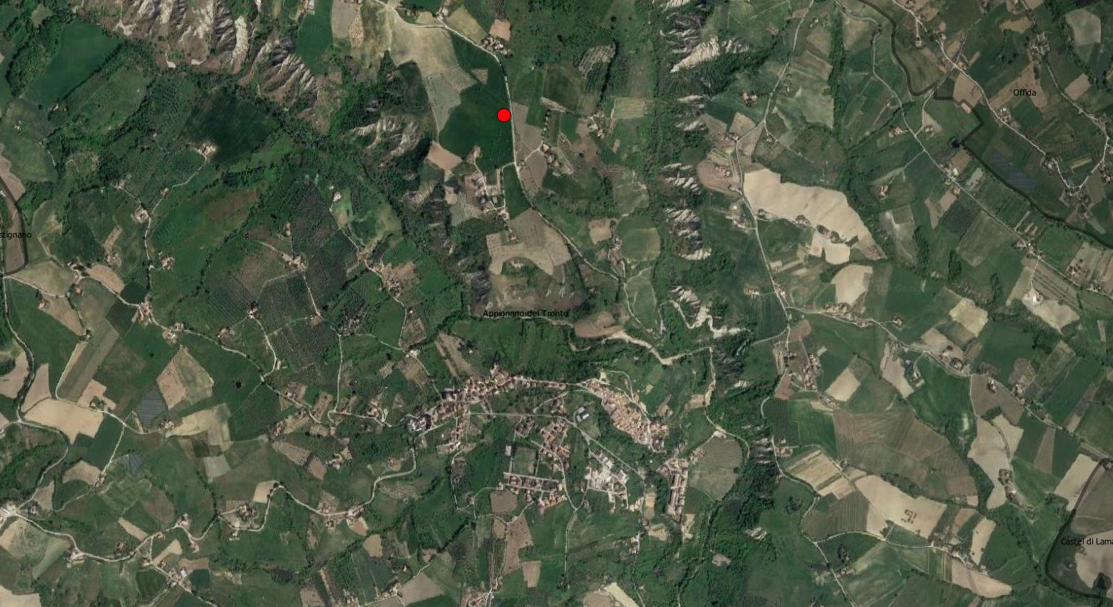 area di materiale mobile, area di frammenti fittili