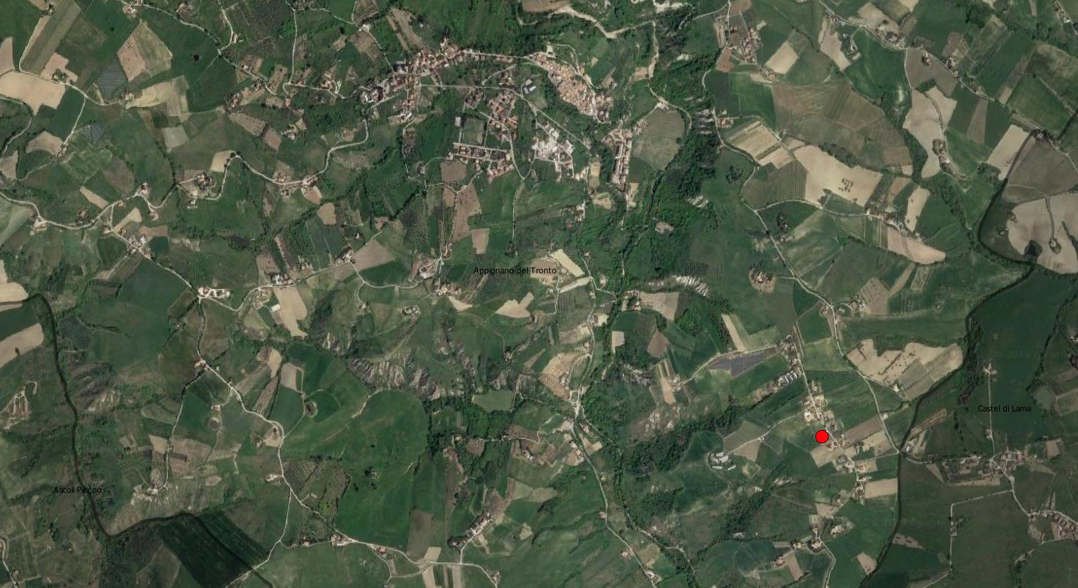 area di materiale mobile, area di frammenti fittili e materiali da costruzione