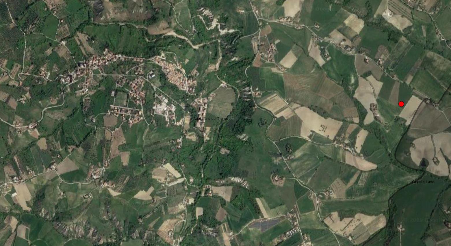 sito non identificato, strutture murarie