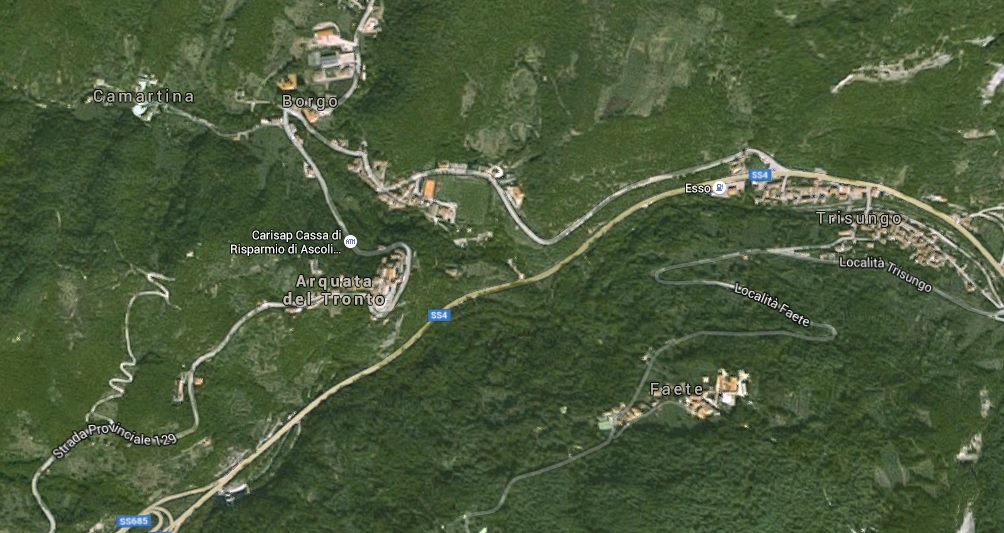 infrastruttura viaria, tracciato viario