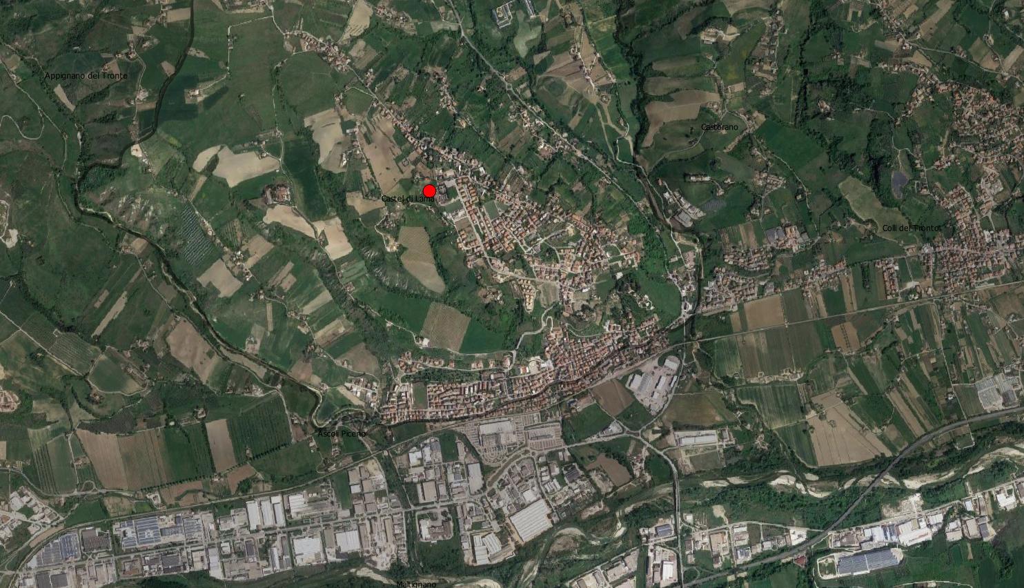 area di materiale mobile, area di frammenti fittili