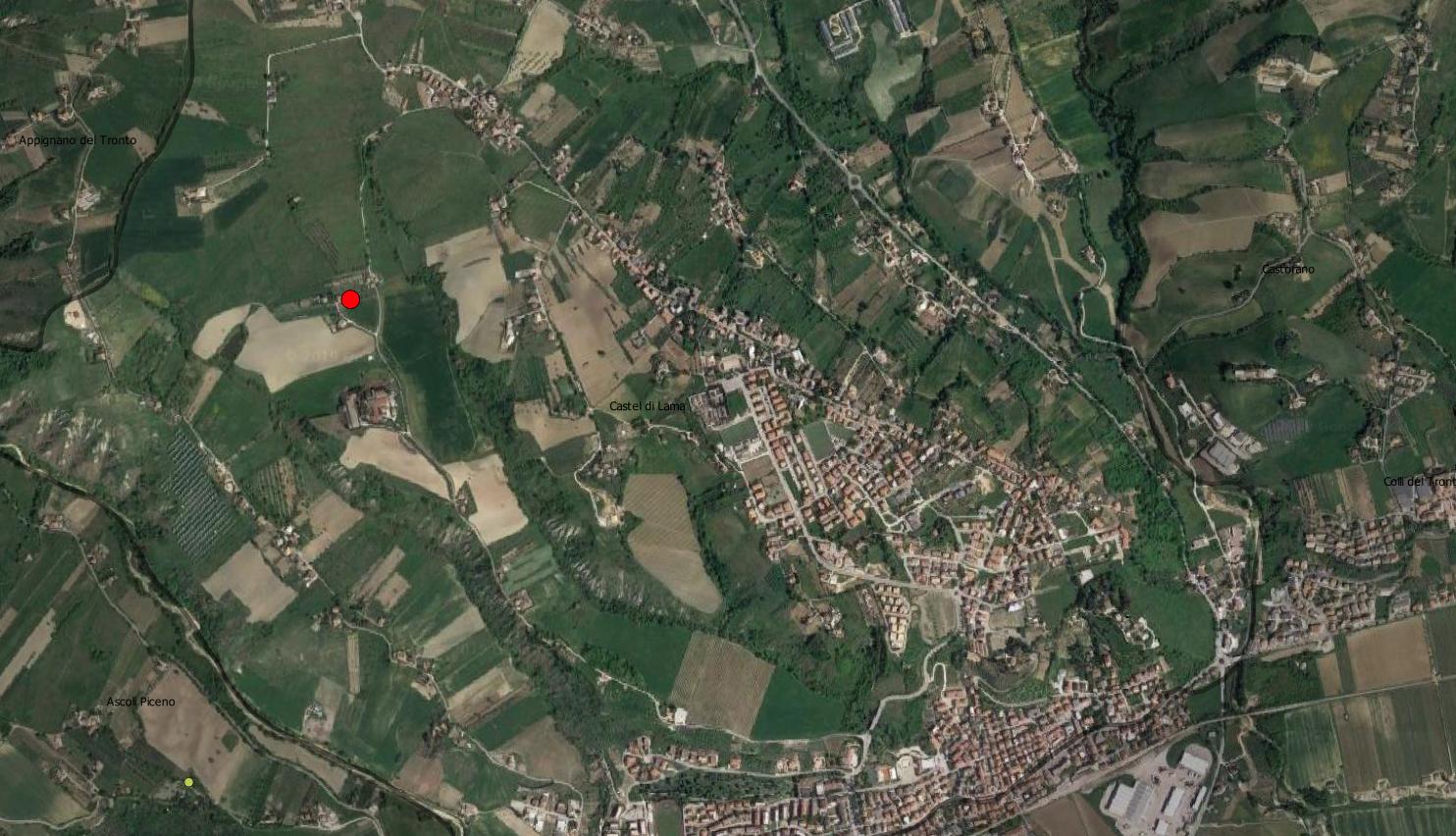 area di materiale mobile, area di frammenti fittili