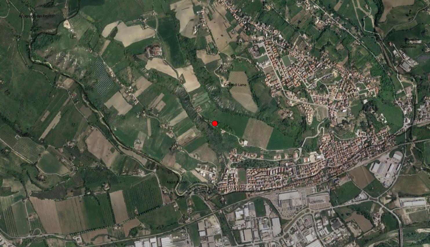 area di materiale mobile, area di frammenti fittili