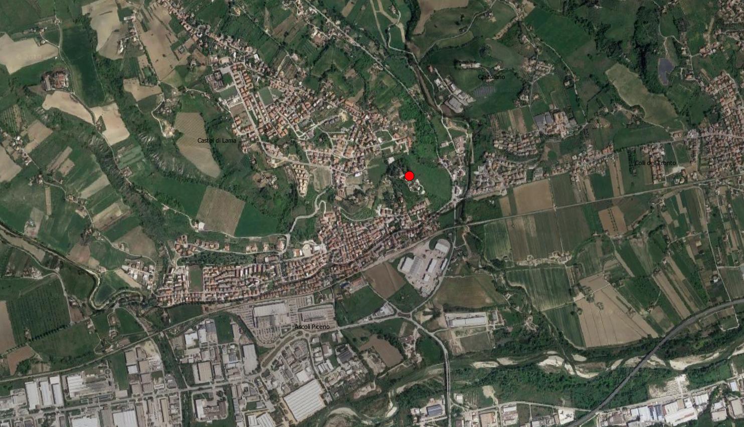 area di materiale mobile, area di frammenti fittili e materiali da costruzione