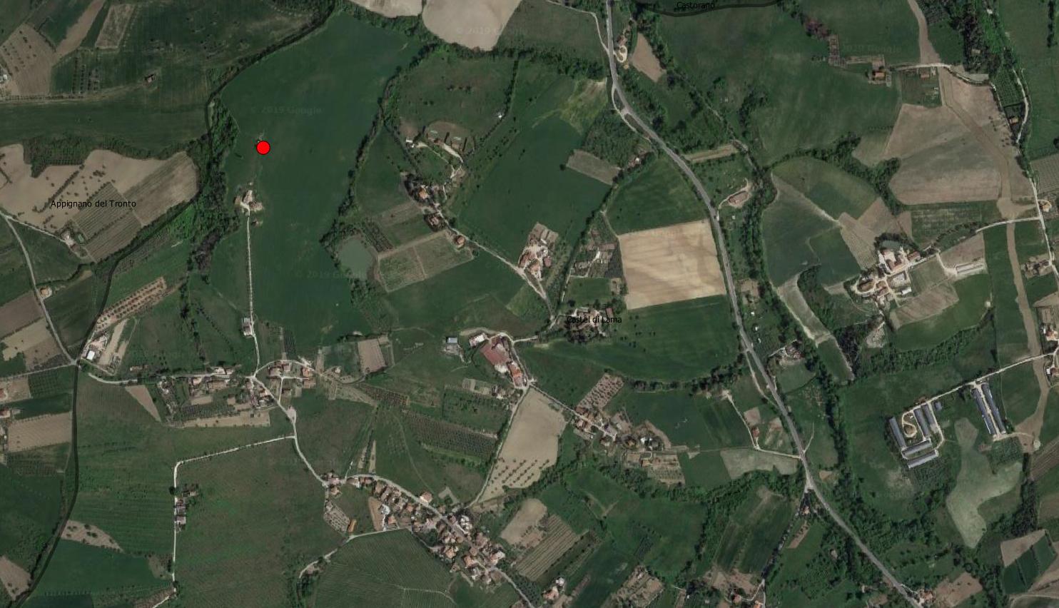 sito non identificato, struttura muraria