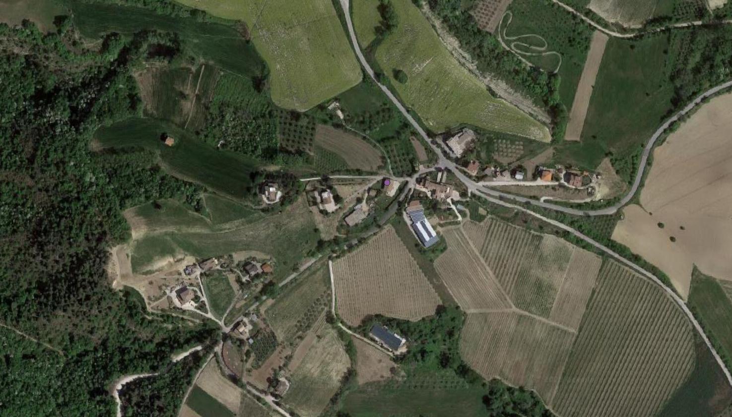 sito non identificato, struttura muraria