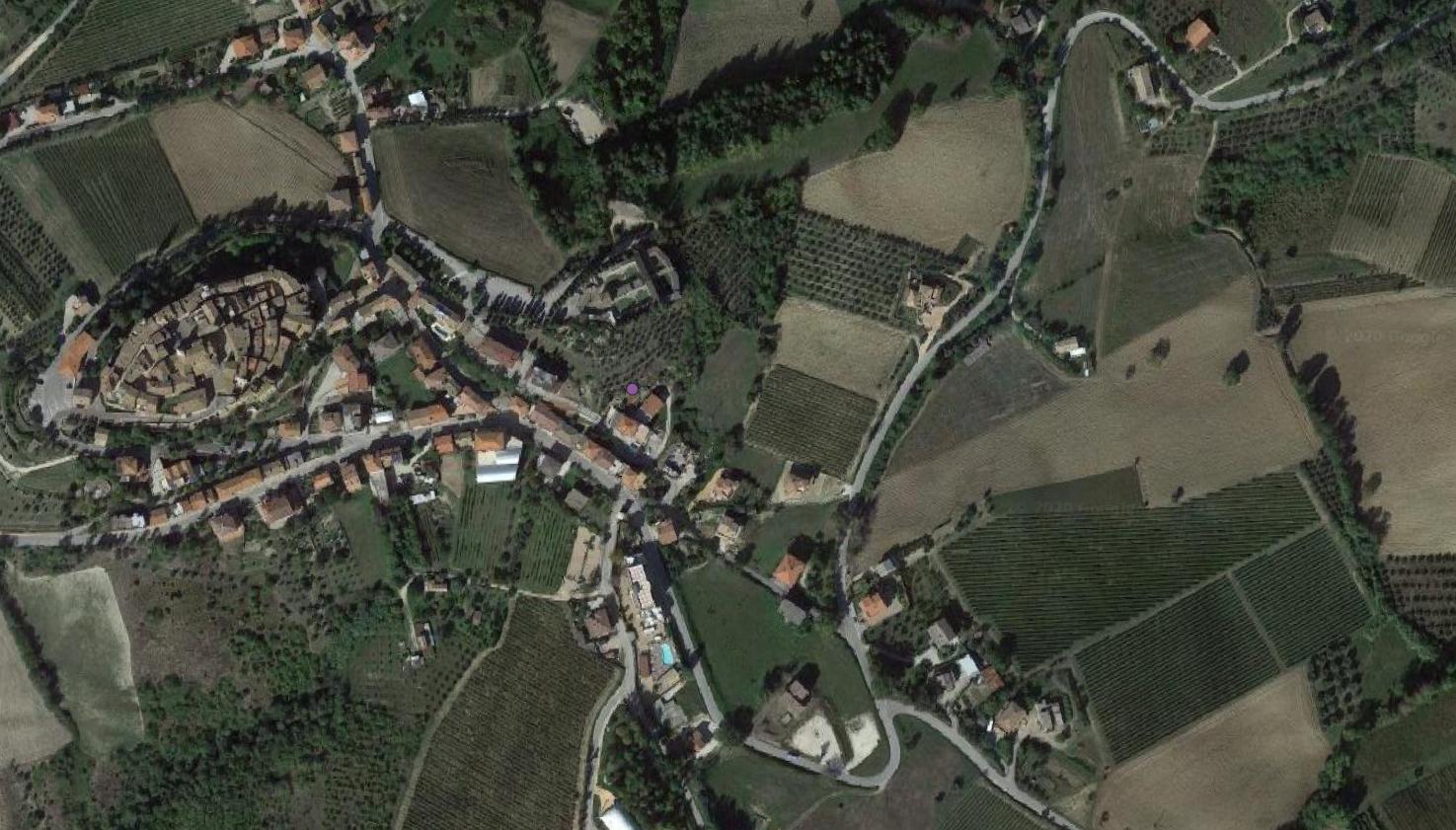 sito non identificato, struttura muraria