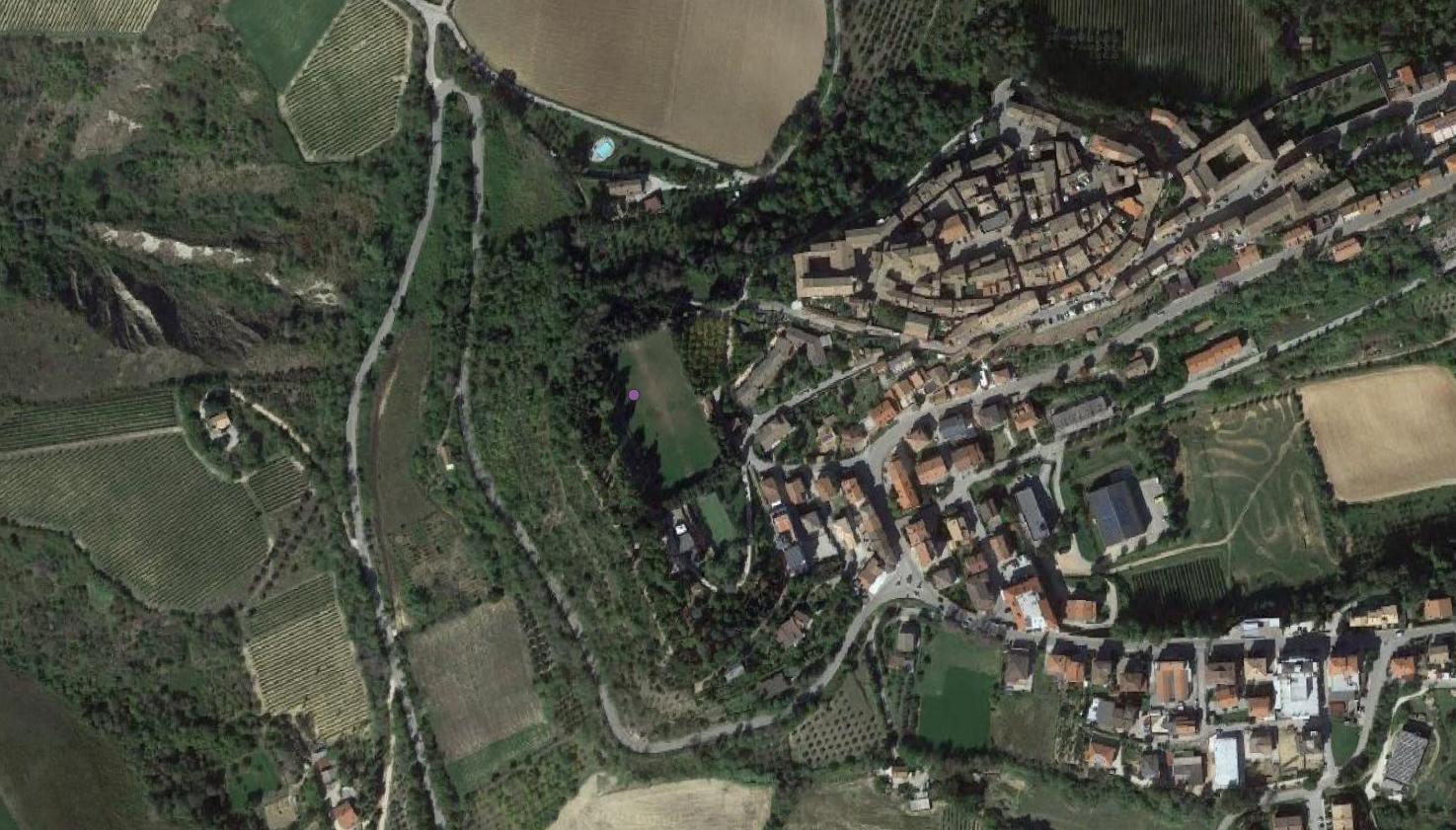 sito non identificato, struttura muraria