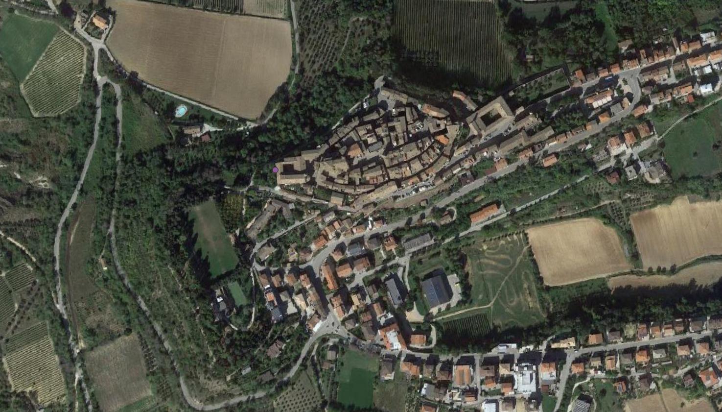 sito non identificato, struttura muraria