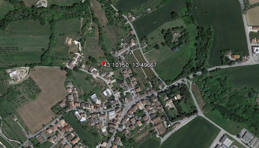 sito non identificato, struttura muraria
