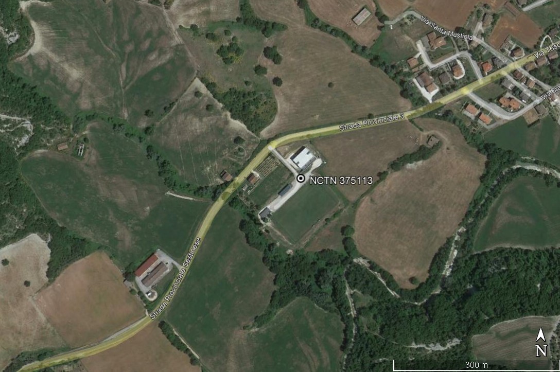 area di materiale mobile, area di frammenti fittili e materiali da costruzione