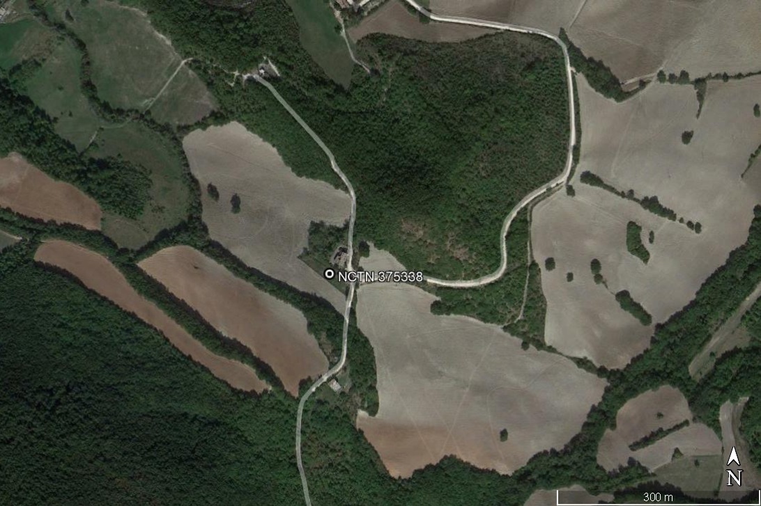 area di materiale mobile, area di frammenti fittili e materiali da costruzione