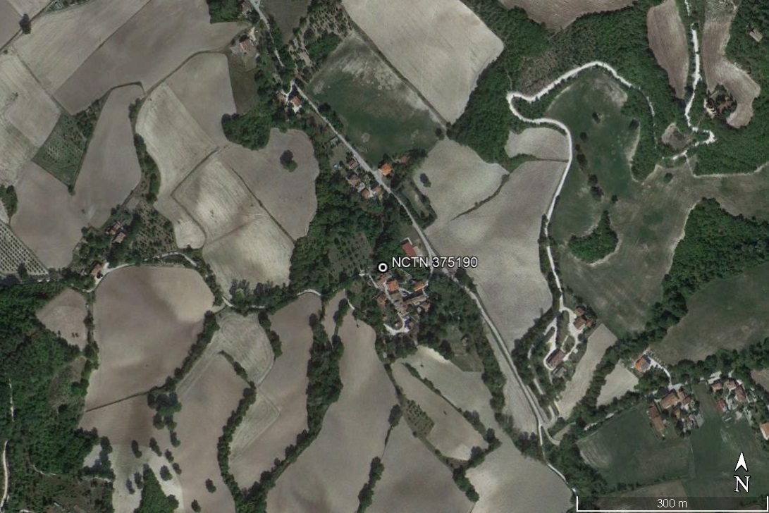 area di materiale mobile, area di frammenti fittili e materiali da costruzione