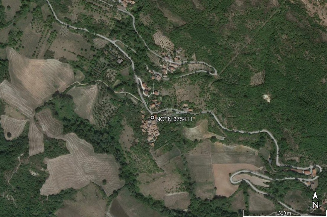 area di materiale mobile, area di frammenti fittili e materiali da costruzione