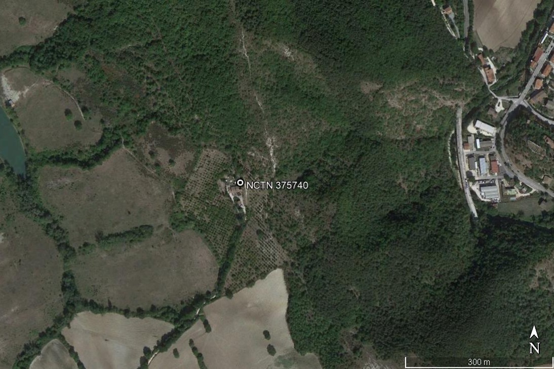 area di materiale mobile, area di frammenti fittili e materiali da costruzione