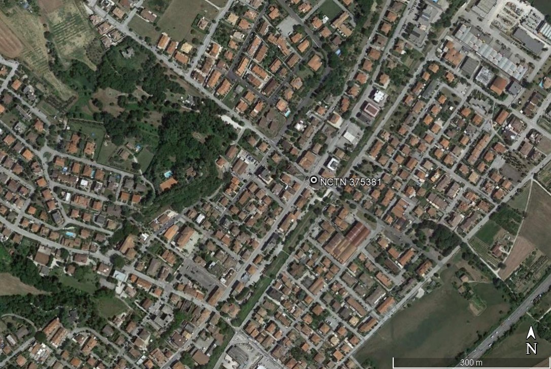luogo con ritrovamento sporadico, struttura muraria