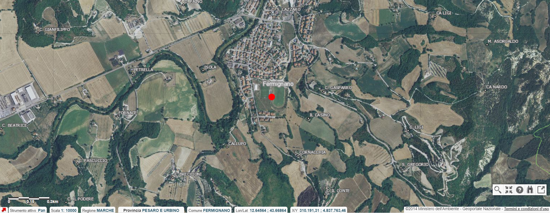 area di materiale mobile, area di frammenti fittili