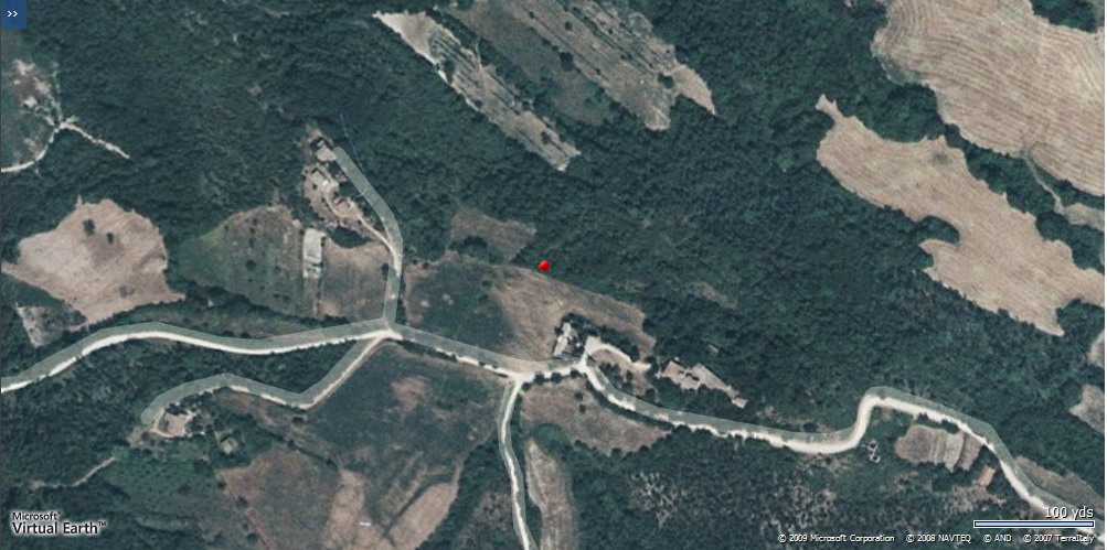 area di materiale mobile, area di frammenti fittili e materiali da costruzione