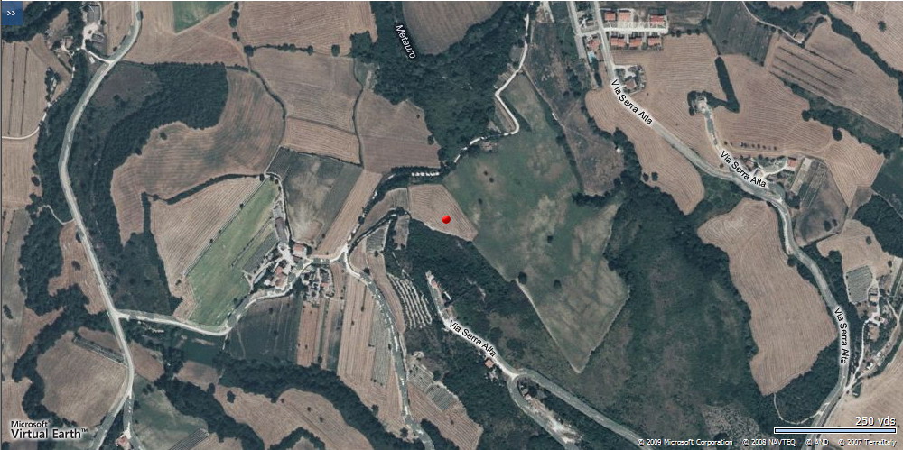 area di materiale mobile, area di frammenti fittili e materiali da costruzione