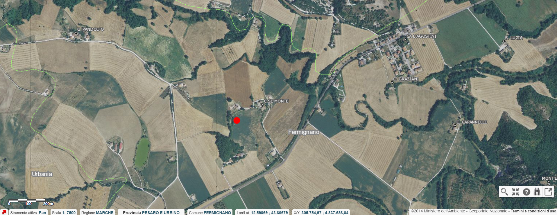 area di materiale mobile, area di frammenti fittili e materiali da costruzione