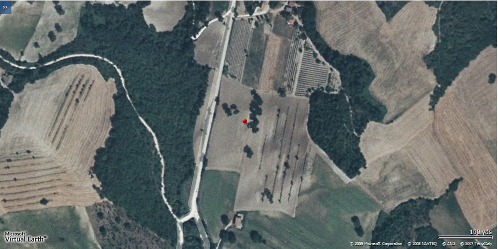 area di materiale mobile, area di frammenti fittili e materiali da costruzione