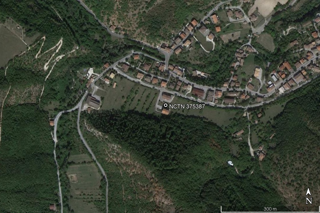 area di materiale mobile, area di frammenti fittili e materiali da costruzione